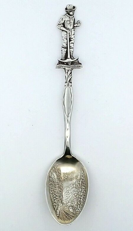 Sterling Silver Royal Gorge Colorado Souvenir Spoon 9.1 Grams 4.25 Inch