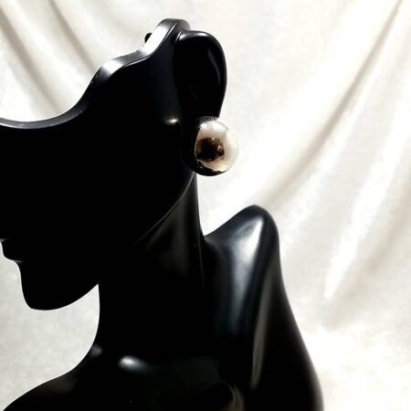 Sterling Silver 18mm Dome Stud Earrings 5.2 Grams