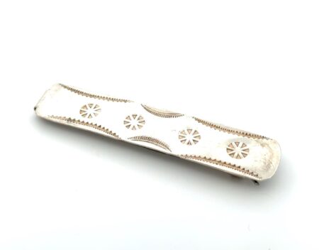 2.5” Vintage Navajo 925 Sterling Silver Hair Barrette 5.1g