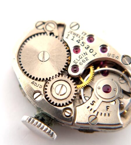 Elgin 662 17 Jewels Mechanical Manual-Wind Adjusted Movement - Working