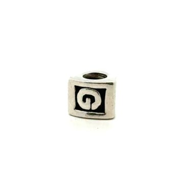 Pandora “ALE” .925 Sterling Silver Letter “G” Charm, 3.2g