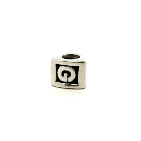 Pandora “ALE” .925 Sterling Silver Letter “G” Charm, 3.2g