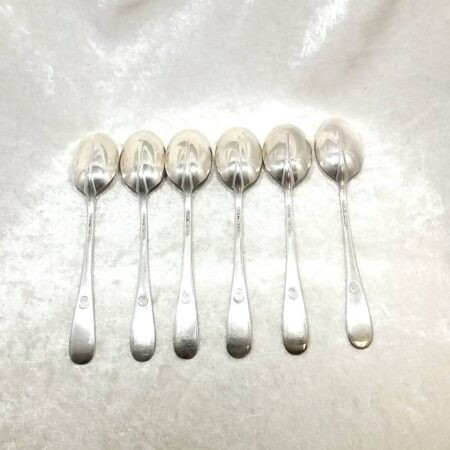 Set of 6 Stieff Williamsburg Queen Anne 5.75" Tea Spoons 188.4 Grams