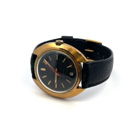 Vintage Hamilton 39mm 820006-4 Gold Electroplate Bezel Men’s Wristwatch