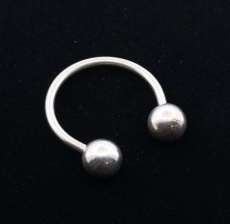 925 Sterling Silver Horseshoe Key Ring 11.7g