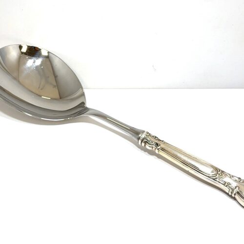 Large Gorham Chantilly 925 Sterling Silver & Stainless Steel Casserole Spoon