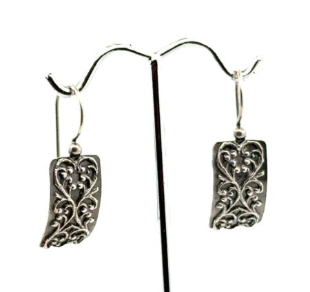 Silpada W1517 925 Sterling Silver Filigree Scroll Dangle Earrings, 4.1g
