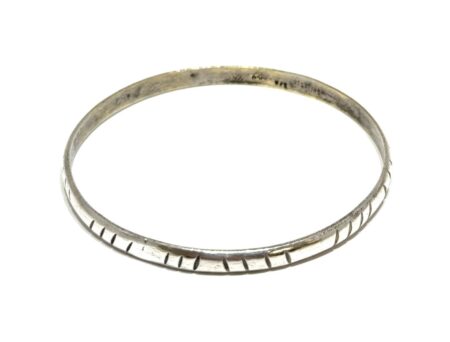 8” Mexico 925 Sterling Silver Bangle Bracelet 13g