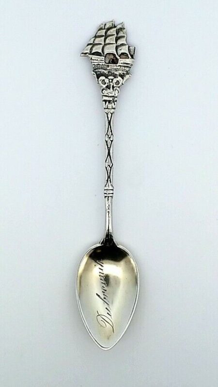 Antique 800 Silver Dubrovnik Souvenir Spoon 4 Inch 9.9 Grams