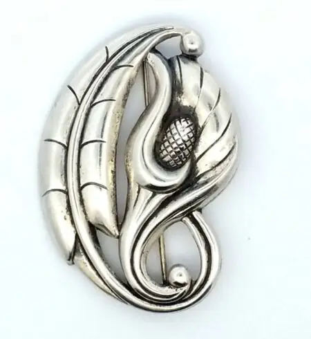 Vintage Danecraft Sterling Silver Calla Lily Brooch/Pin 8.7 Grams