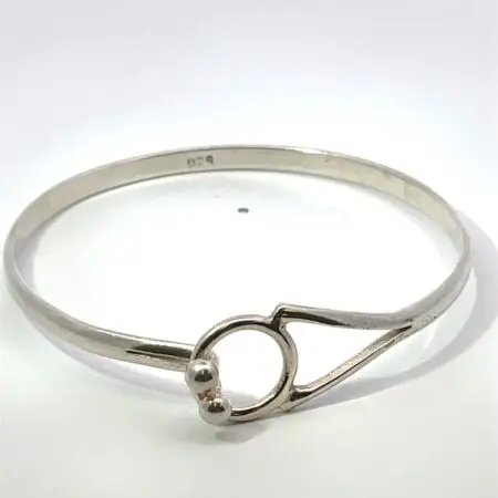 925 Sterling Silver Loop Hook & Eye 7” Bracelet -  12.3 Grams