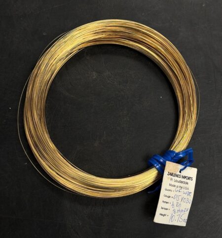 015x030 Gauge - Gold Fill Wire, 1/2 Round, 1/2 Hard - 319g (10.25ozt)