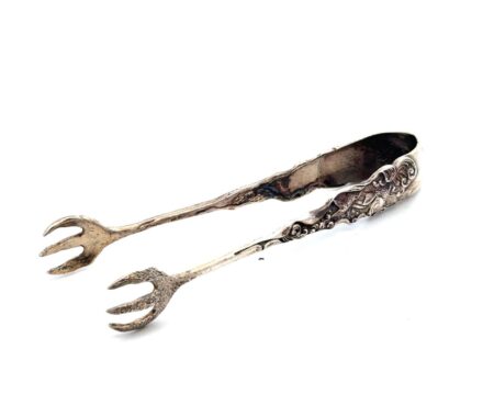 Gorham 925 Sterling Silver Koi Fish Sugar Tongs Hizen Pattern, 29.6g