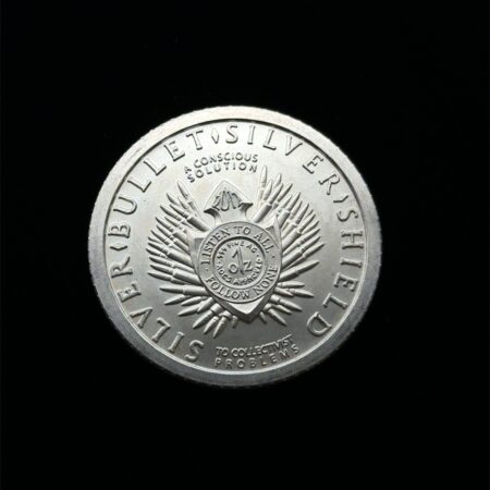 Silver Shield 1 oz Round 999 Pure - Silver Bullet Trivium, Wide Reed Edge (2012)