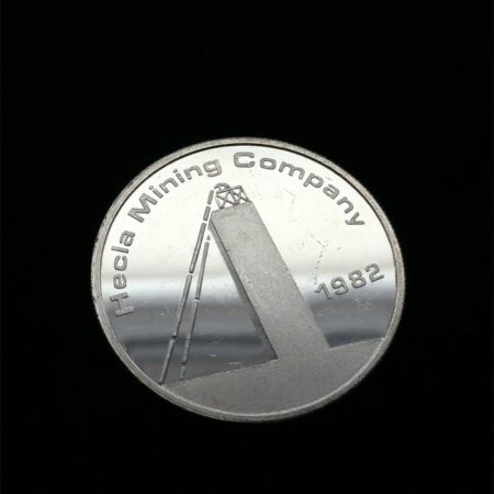 Vintage 1982 Hecla Mining Company .999 Fine Silver Proof Round