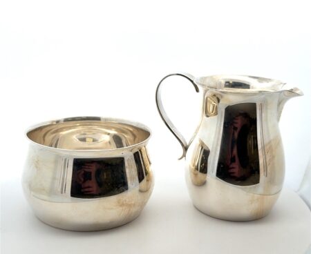 Tiffany & Co Makers Creamer & Sugar Bowl #23221 & 23322, 247g