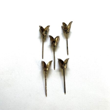Set of 5 Squash Blossom Pins for Jewelry Making - 4.2 Grams