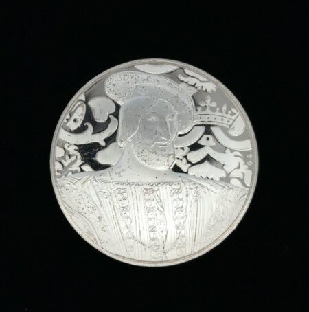 Franklin Mint 925 Sterling Silver Portrait Of Francis Jean Clovet Art Bar 40.3g