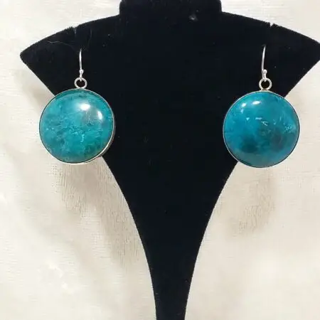 Sterling Silver Chrysocolla Earrings