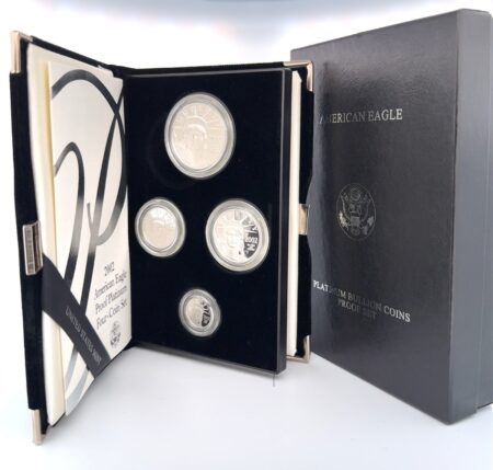 2002 American Eagle Proof Platinum Four-Coin Set w/ Box & COA