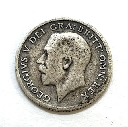 1914 Great Britain Silver Six Pence UK United Kingdom King George V Coin