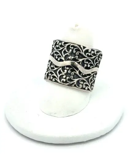 .925 Sterling Silver Silpada Ring, Eternal Free Extra Wide Band, S-9, 11.4g