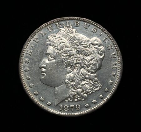1879-S Morgan Silver Dollar Better Date AU Condition 90% Silver Coin