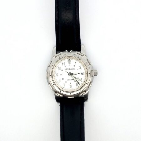 Ladies Columbia CL-7254 Stainless Steel Silver Calendar Quartz Watch New Battery